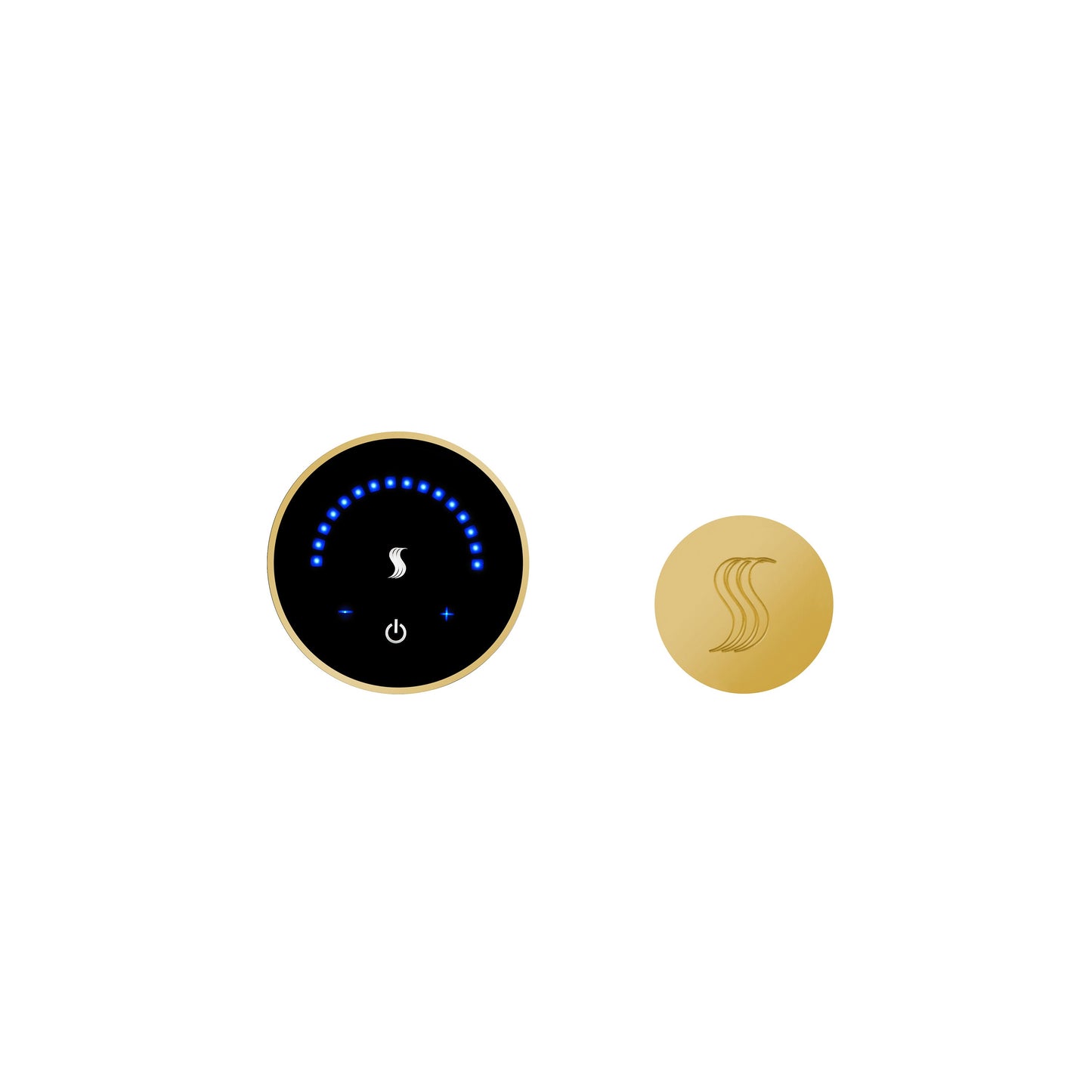 ThermaSol MicroTouch MTC-SVRD Round Steam Shower Controller with SteamVection Head