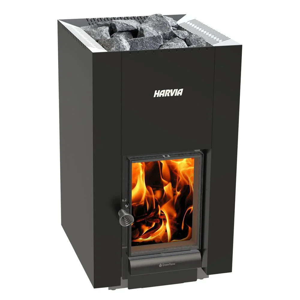 Harvia Linear 22 Greenflame Wood-Burning Sauna Stove
