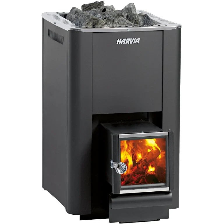 Harvia Pro 20 SL Wood-Burning Sauna Stove w/ Firebox Extension WK200SL