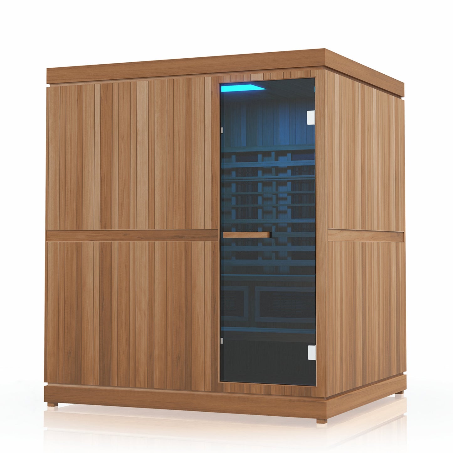 Finnmark Designs Trinity 4-Person Hybrid Infrared & Traditional Steam Sauna + Red Light Therapy | FD-KN005